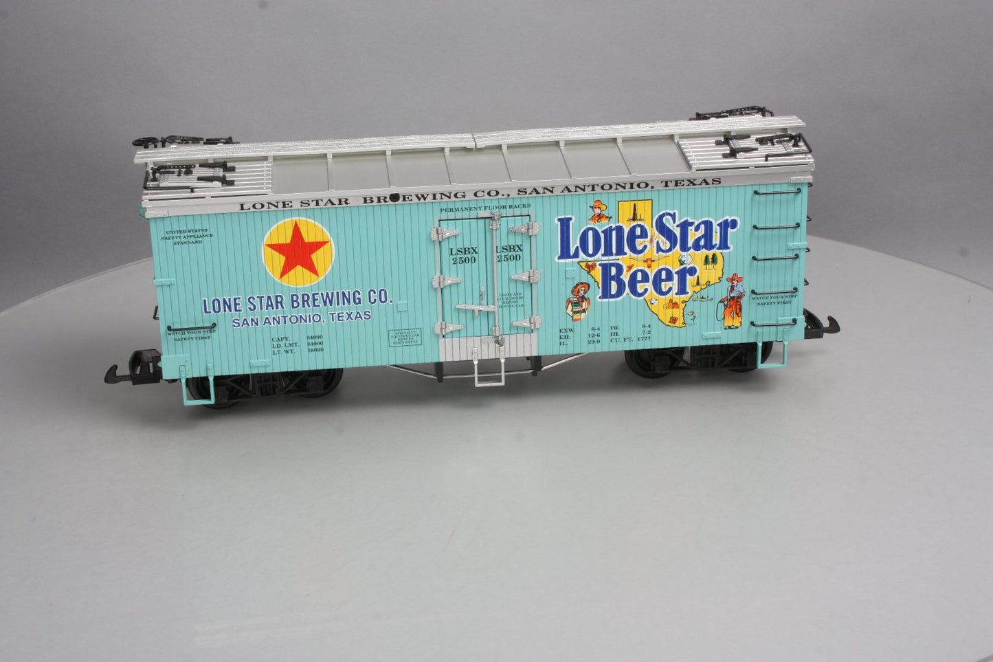 USA Trains R16436 G Scale Lone Star Beer Refrigerator Car