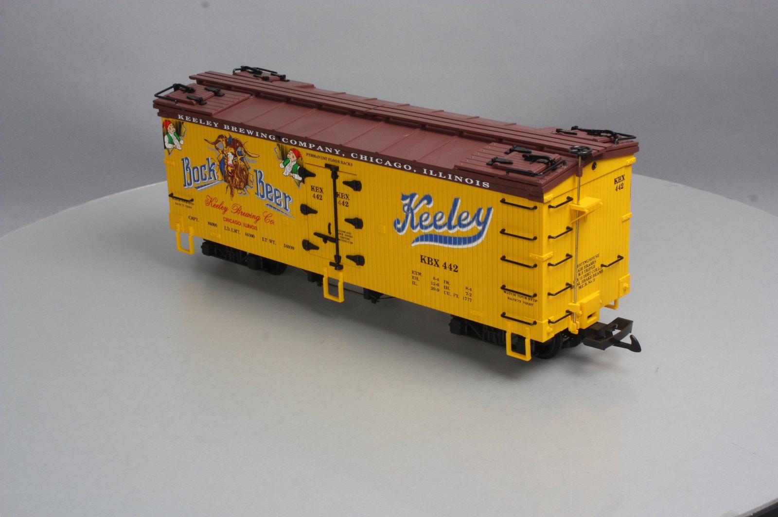 USA Trains 16408 G Scale Keeley Bock Beer Refrigerator Car