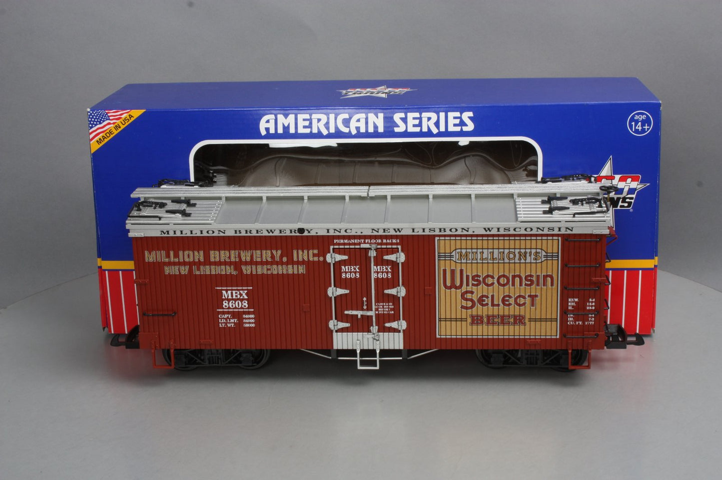 USA Trains R16406 G Wisconsin Select Beer Refrigerator Car