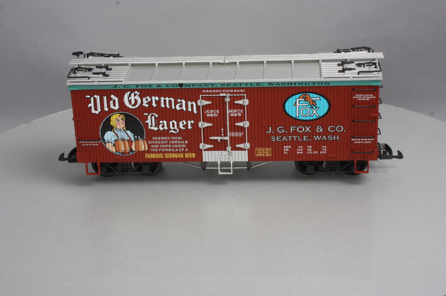 USA Trains R16430 G Scale Old German Lager Refrigerator Car