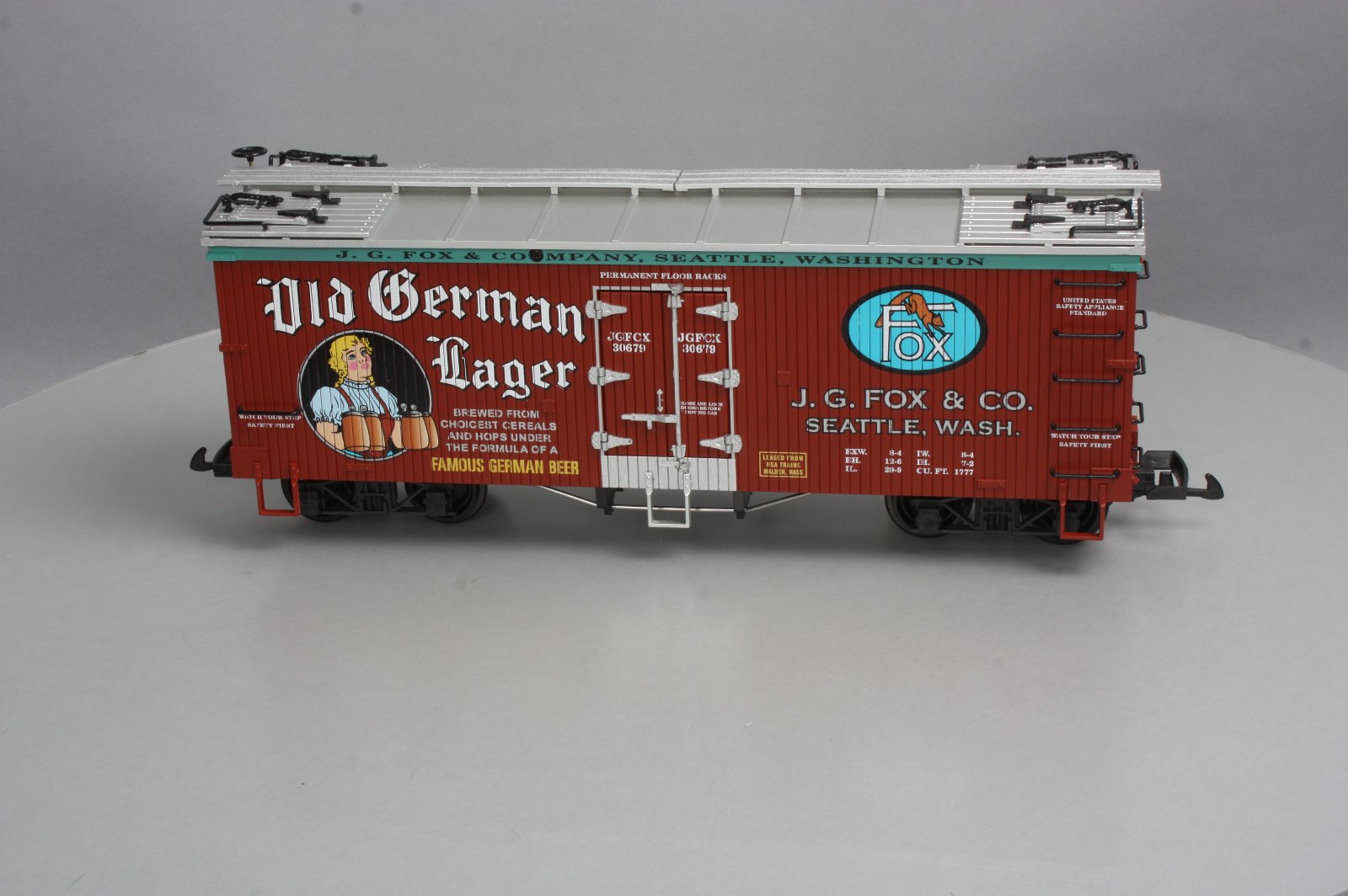 USA Trains R16430 G Scale Old German Lager Refrigerator Car