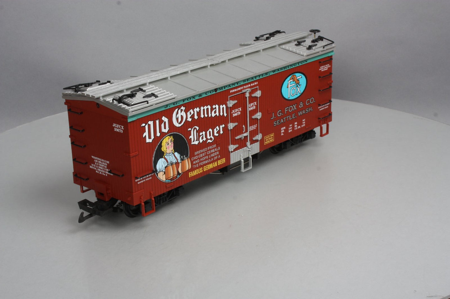 USA Trains R16430 G Scale Old German Lager Refrigerator Car
