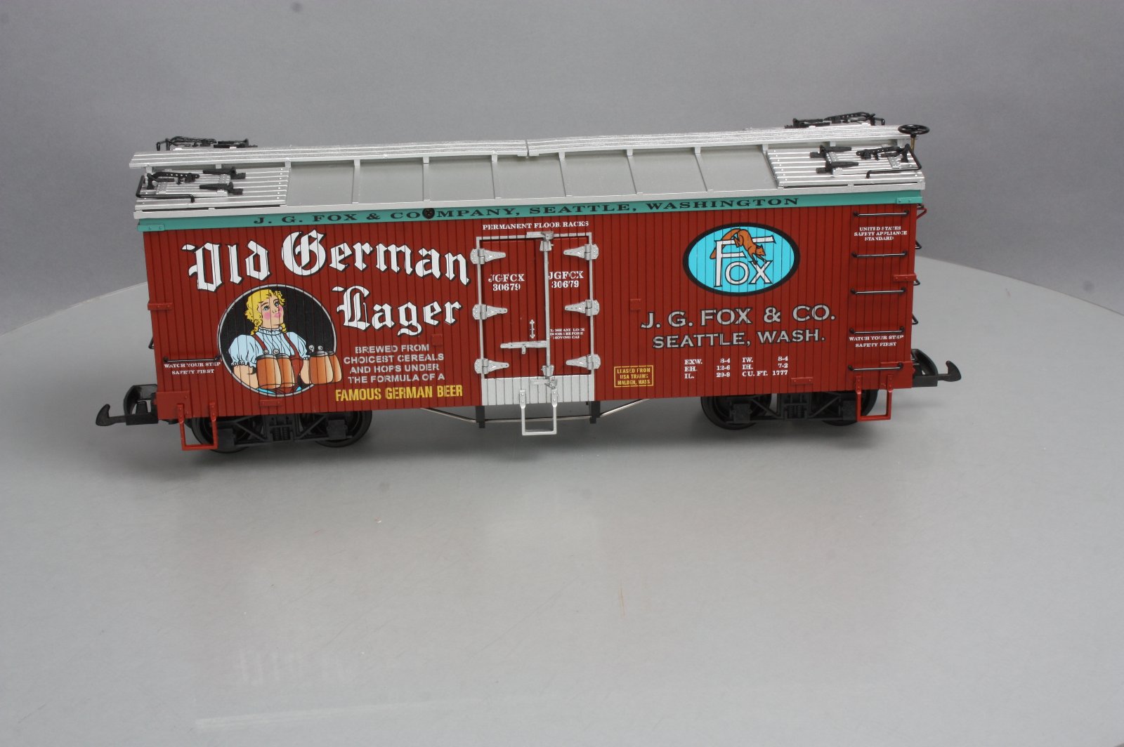 USA Trains R16430 G Scale Old German Lager Refrigerator Car