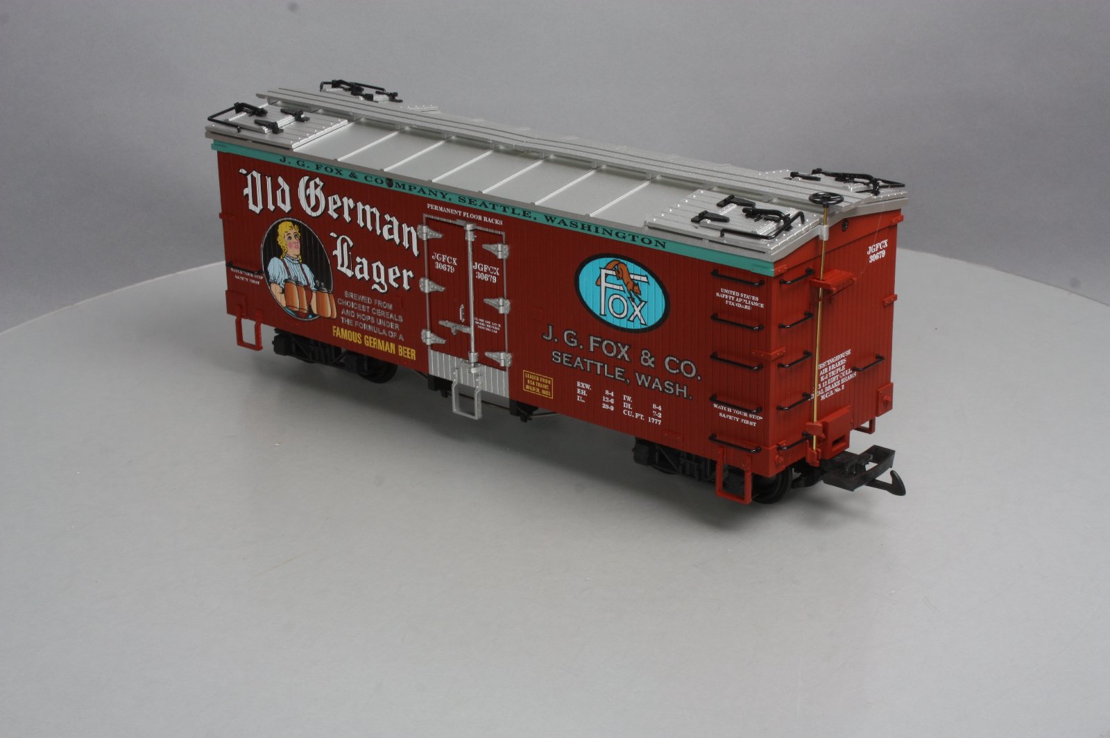 USA Trains R16430 G Scale Old German Lager Refrigerator Car