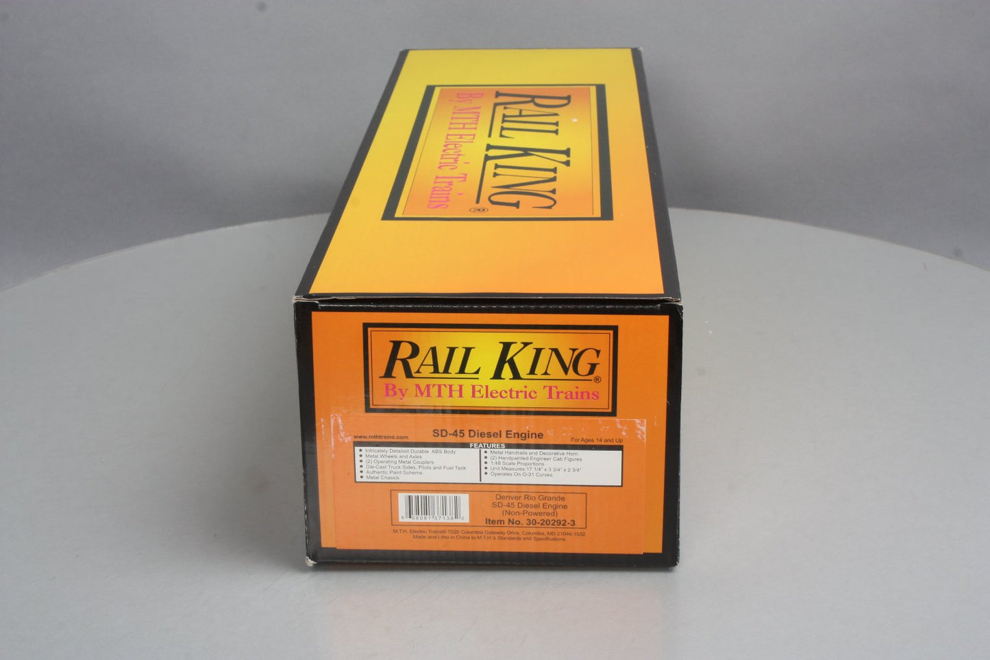 MTH 30-20292-3 Denver & Rio Grande SD-45 Non-Powered Diesel Engine #5340