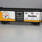 MTH 70-74077 G Scale Pittsburgh Steelers (All) 40' Metal Wheels Boxcar