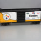 MTH 70-74077 G Scale Pittsburgh Steelers (All) 40' Metal Wheels Boxcar