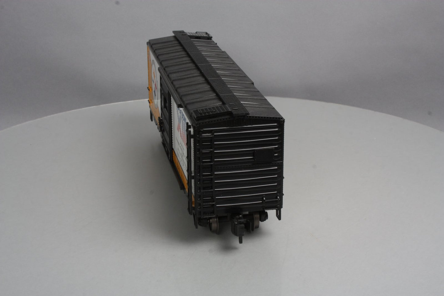MTH 70-74074 G Scale Pittsburgh Steelers (Super Bowl 13) 40' Metal Wheels Boxcar
