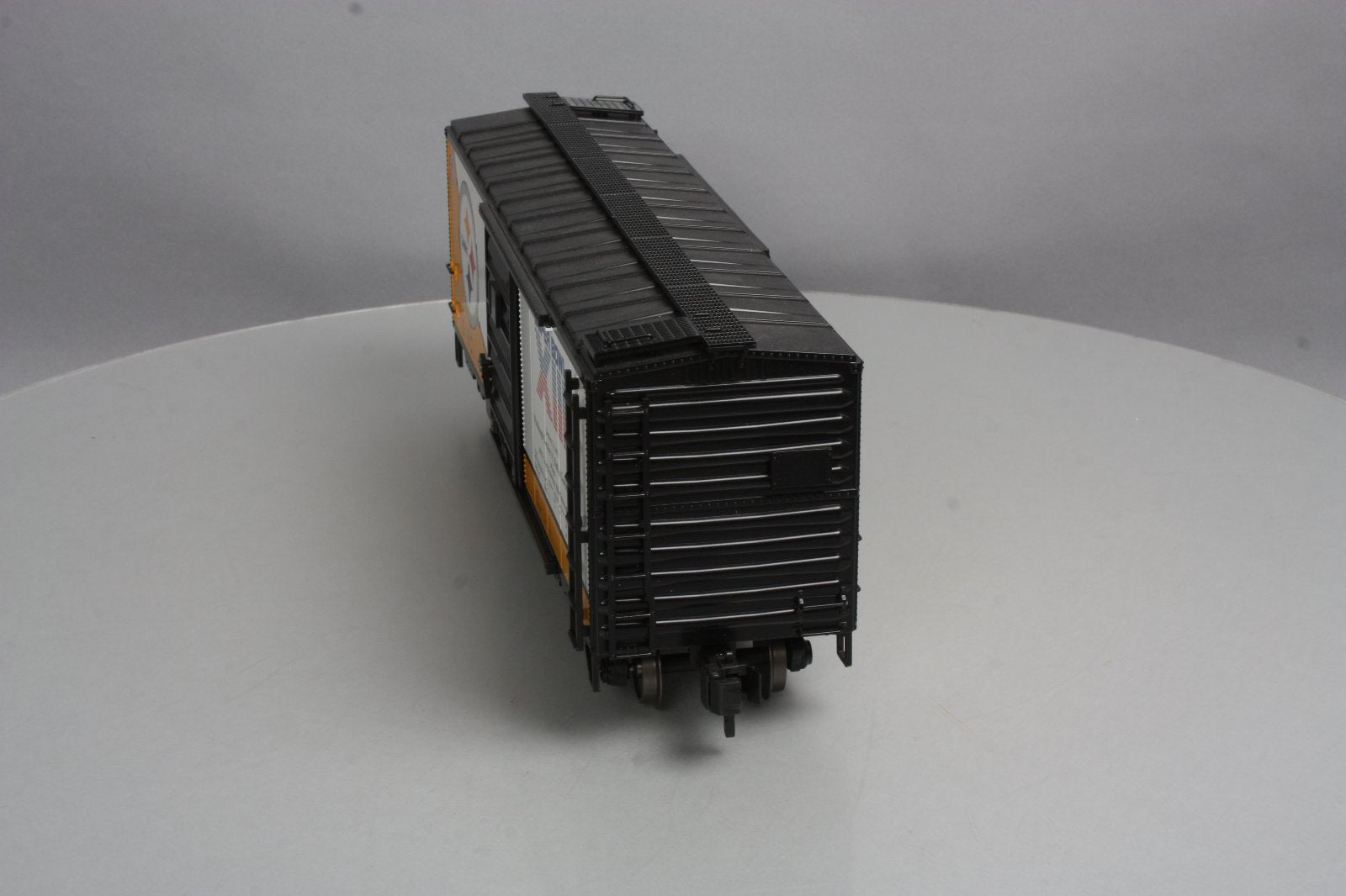 MTH 70-74074 G Scale Pittsburgh Steelers (Super Bowl 13) 40' Metal Wheels Boxcar