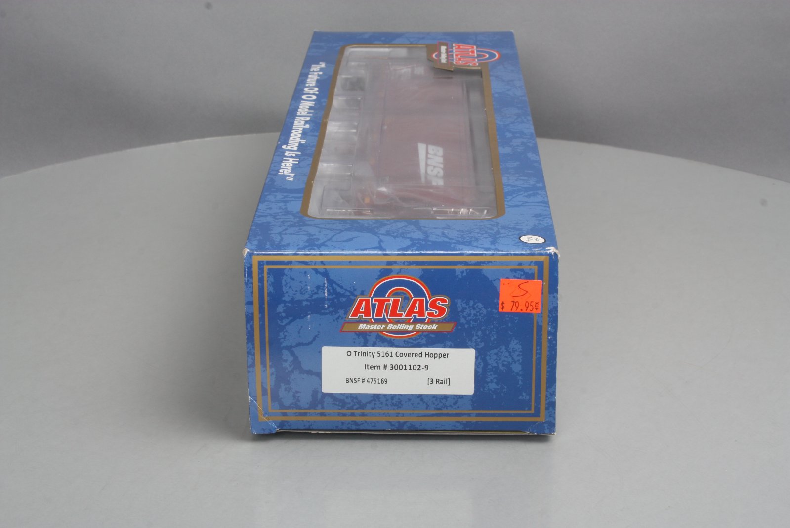Atlas 30011029 BNSF 5161Trinity Covered Hopper- 3-Rail