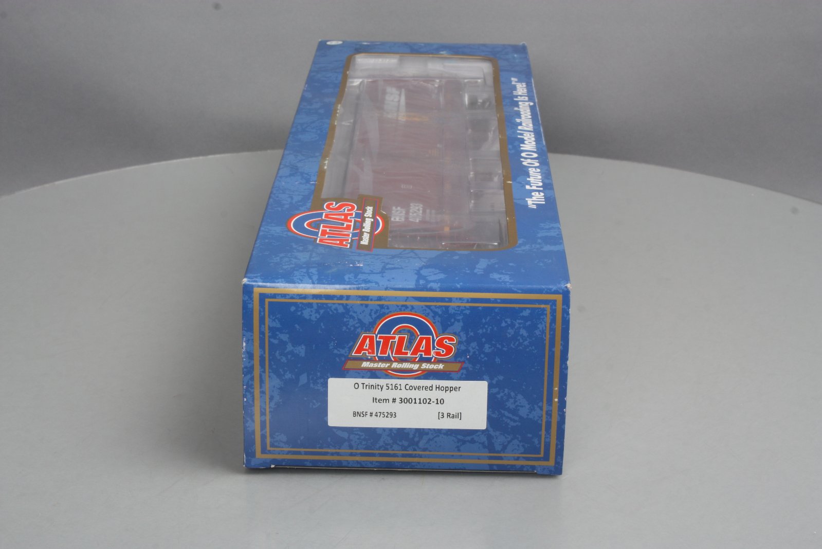 Atlas 300110210 BNSF 5161Trinity Covered Hopper- 3-Rail