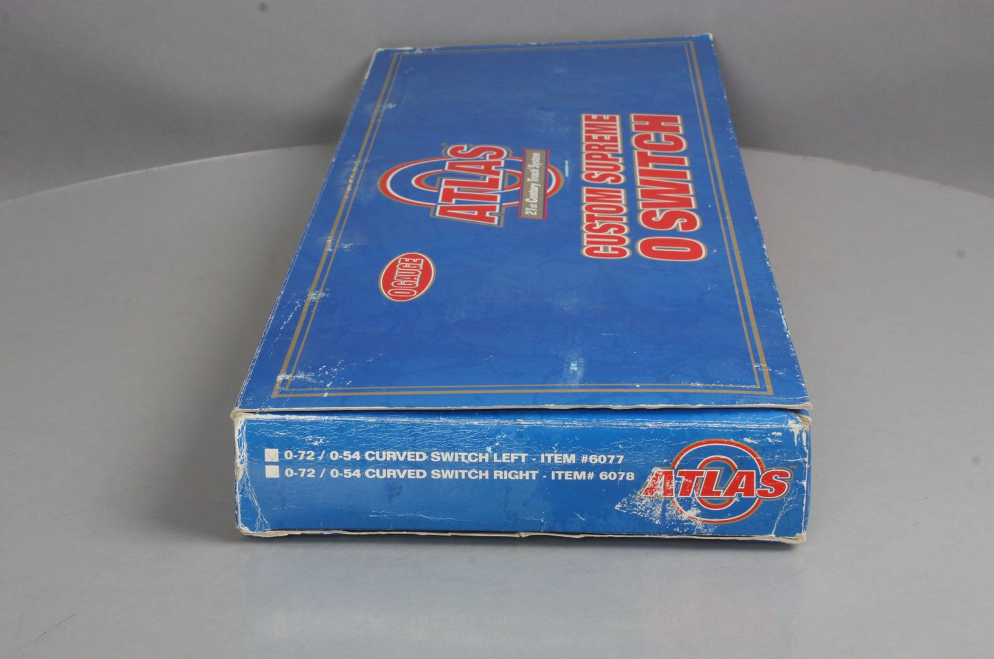 Atlas 6077 O72/O54 Nickel Silver Left Hand Remote Switch Turnout - 3-Rail
