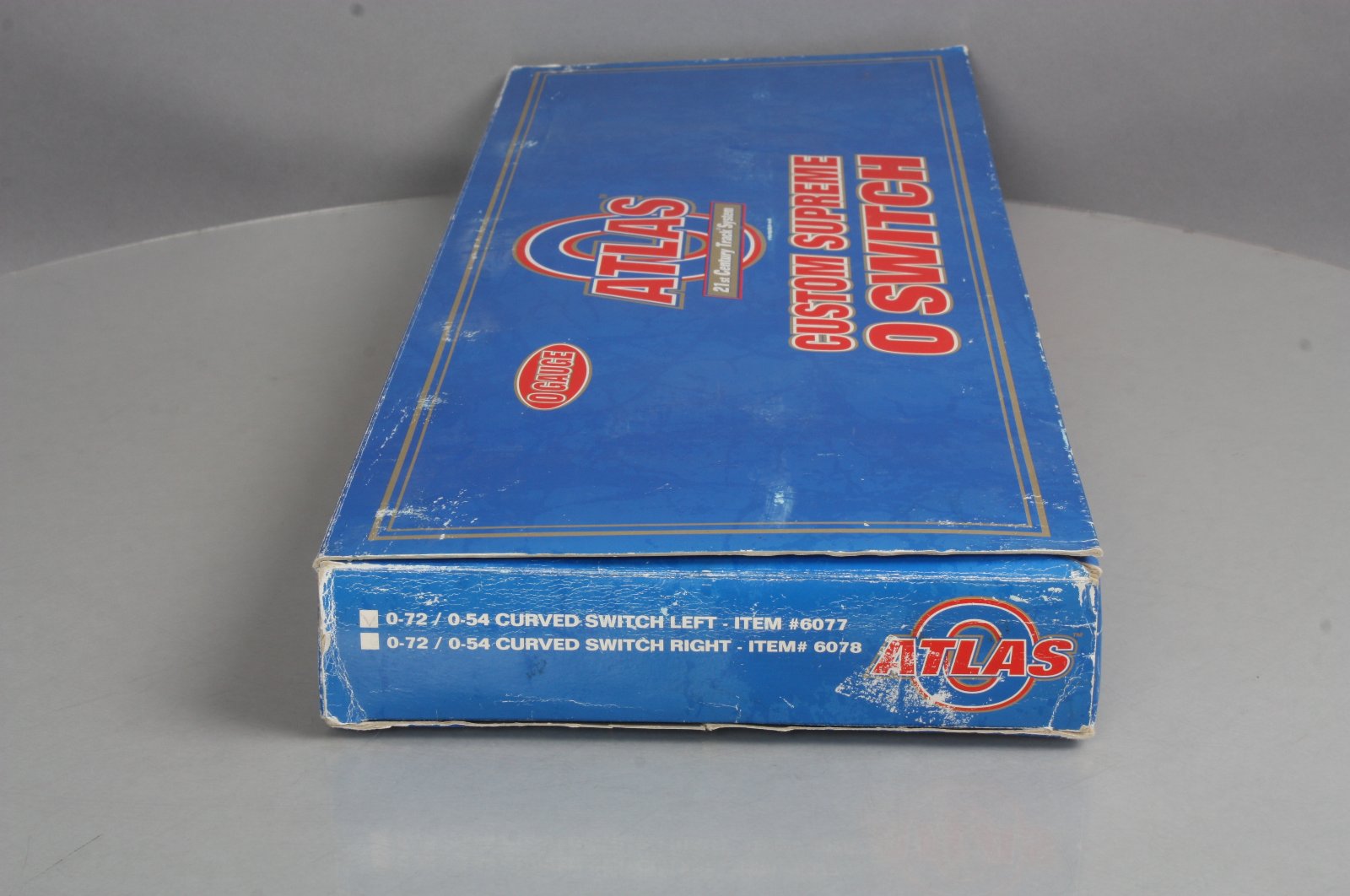 Atlas 6077 O72/O54 Nickel Silver Left Hand Remote Switch Turnout - 3-Rail