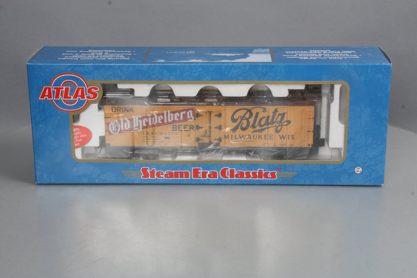 Atlas 8094-2 O Scale Blatz Beer 40' Woodsided Reefer #90159 ( 3 Rail)