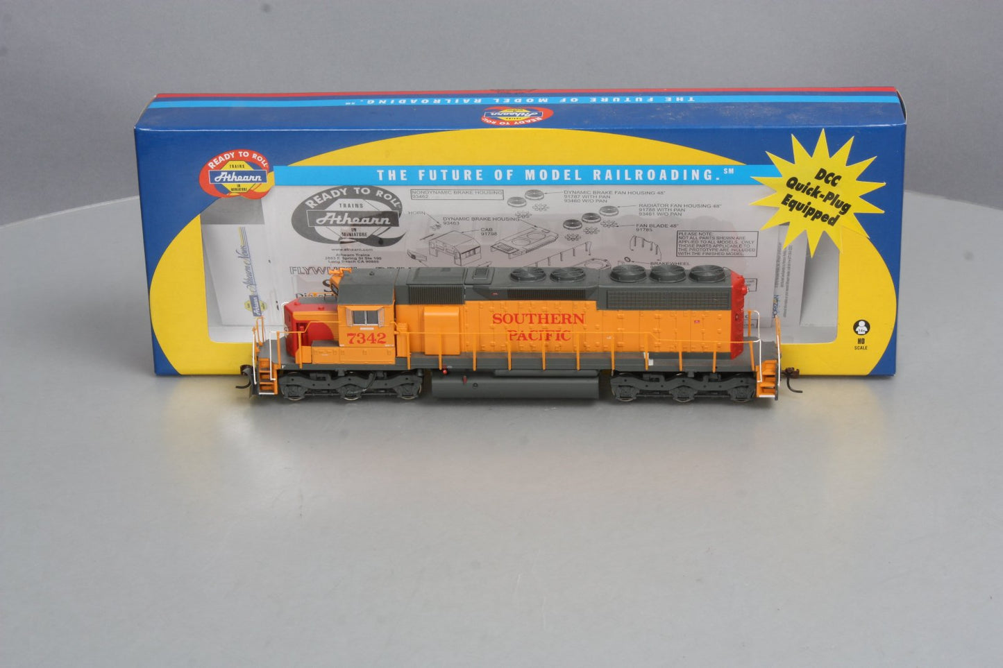 Athearn 89885 HO Scale Southern Pacific SD40 Diesel Locomotive #7342