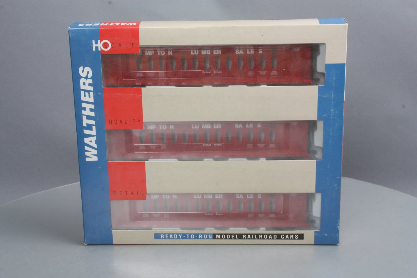 Walthers 932-34107 HO Hampton Lumber-Opera 72' Center Beam Flatcars (Pack of 3)
