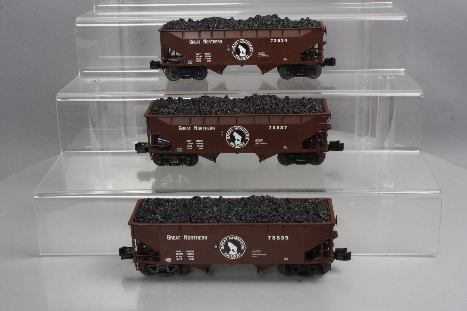 Lionel 6-27977 Great Northern Scale 2-Bay Offset Side Hopper (Set of 3)