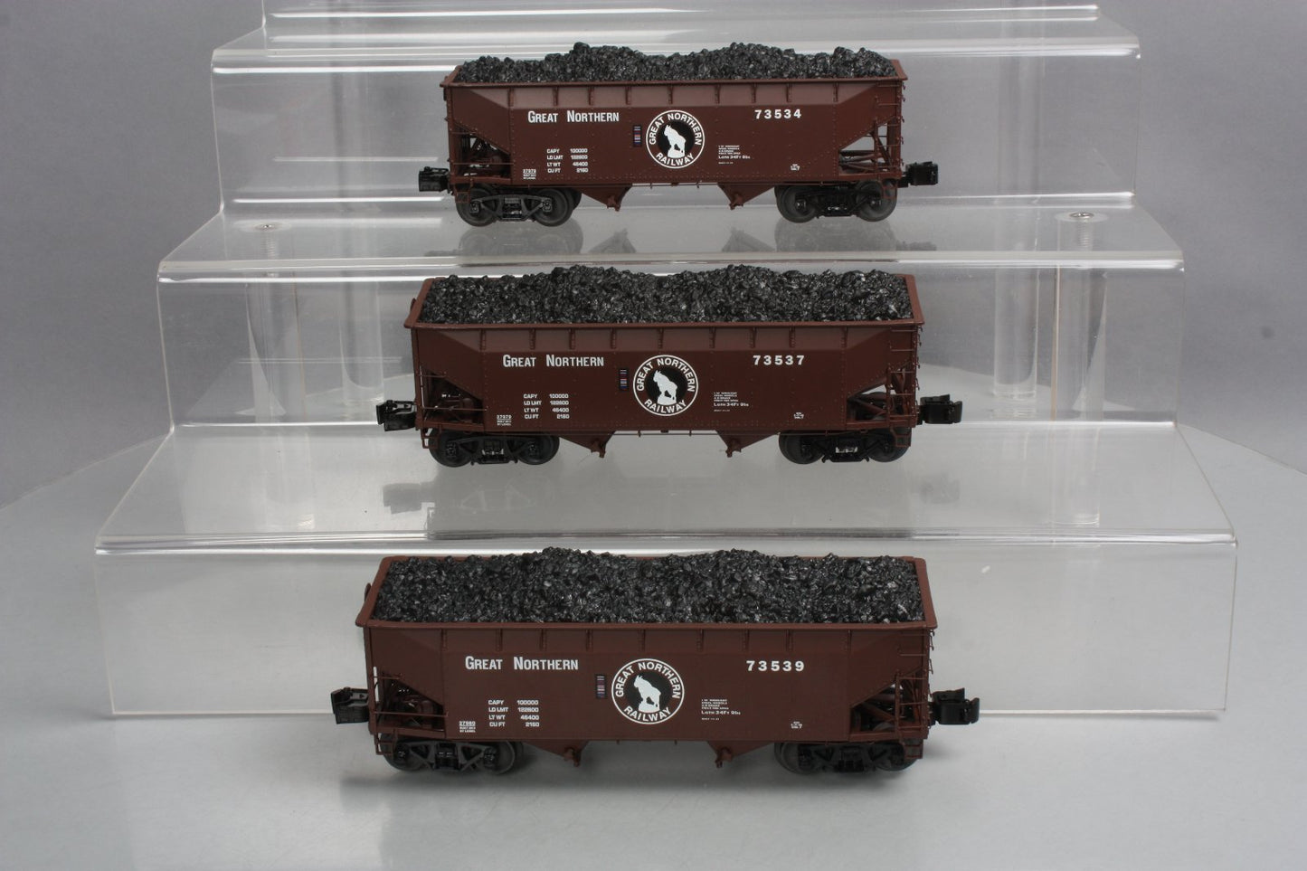 Lionel 6-27977 Great Northern Scale 2-Bay Offset Side Hopper (Set of 3)