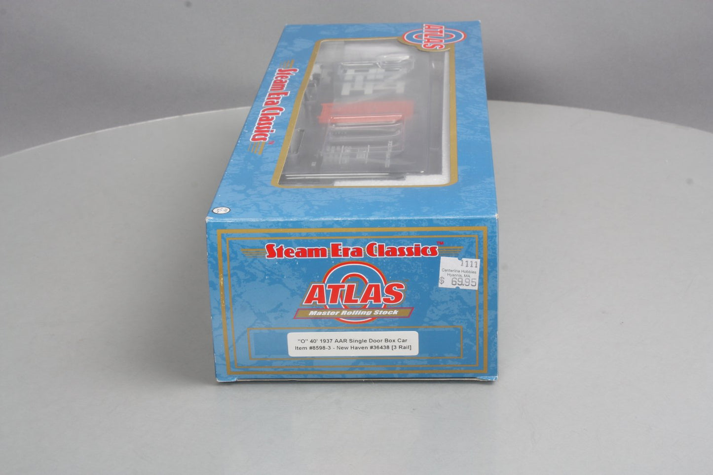 Atlas 8598 O New Haven 1937 AAR 40' Single Door Box - 3 Rail