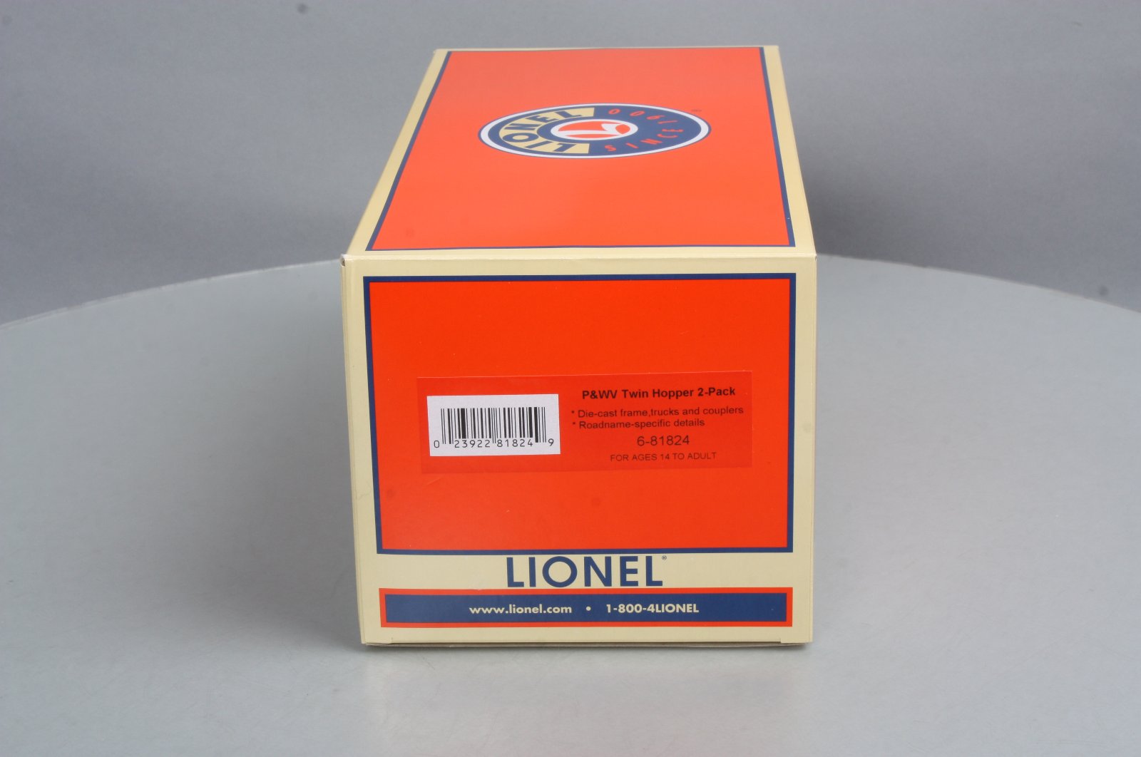 Lionel 6-81824 O P&WV GLa 50t 2-Bay Hopper 2pk