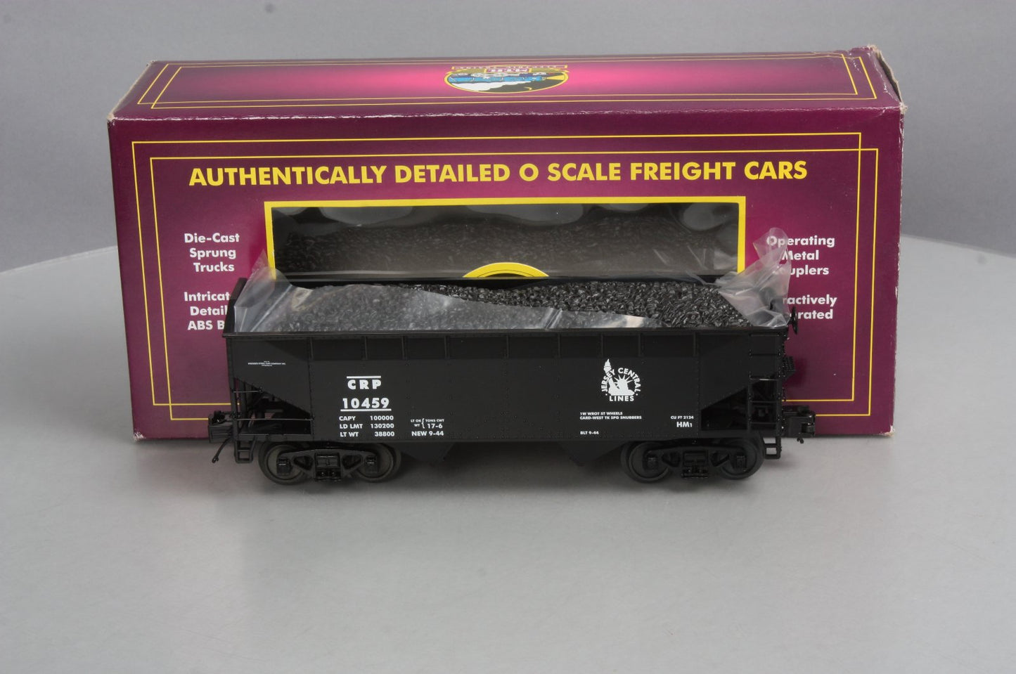 MTH 20-97694 O Central Railroad of Pennsylvania 2-Bay Offset Hopper Car #10459