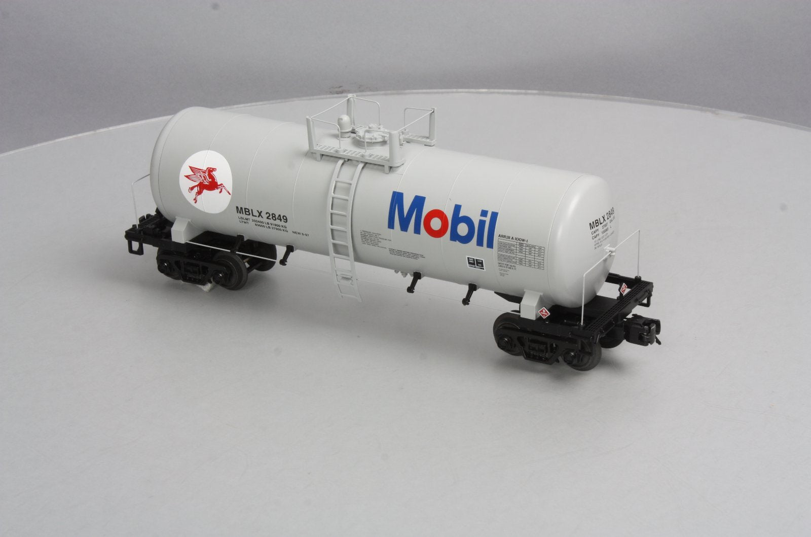 MTH 20-96226 O Mobil Single Dome Tank Car #2849