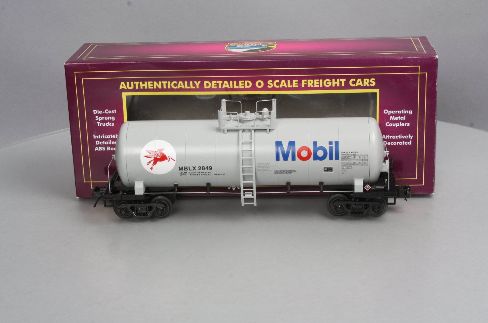 MTH 20-96226 O Mobil Single Dome Tank Car #2849