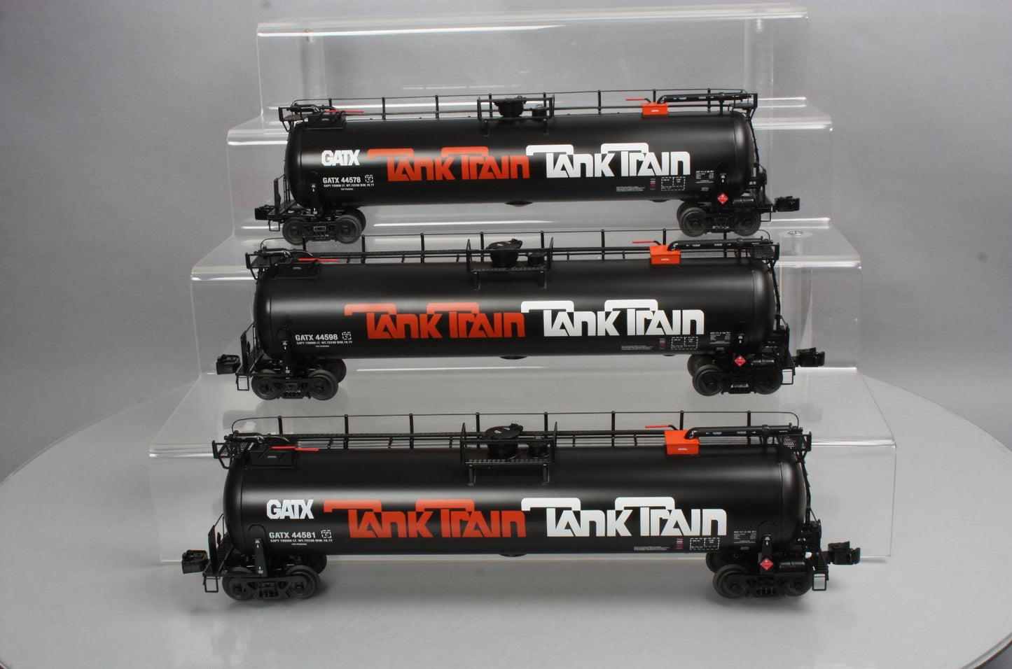 Lionel 6-29765 O GATX TankTrain "Oil Can" Cars (Set of 3)