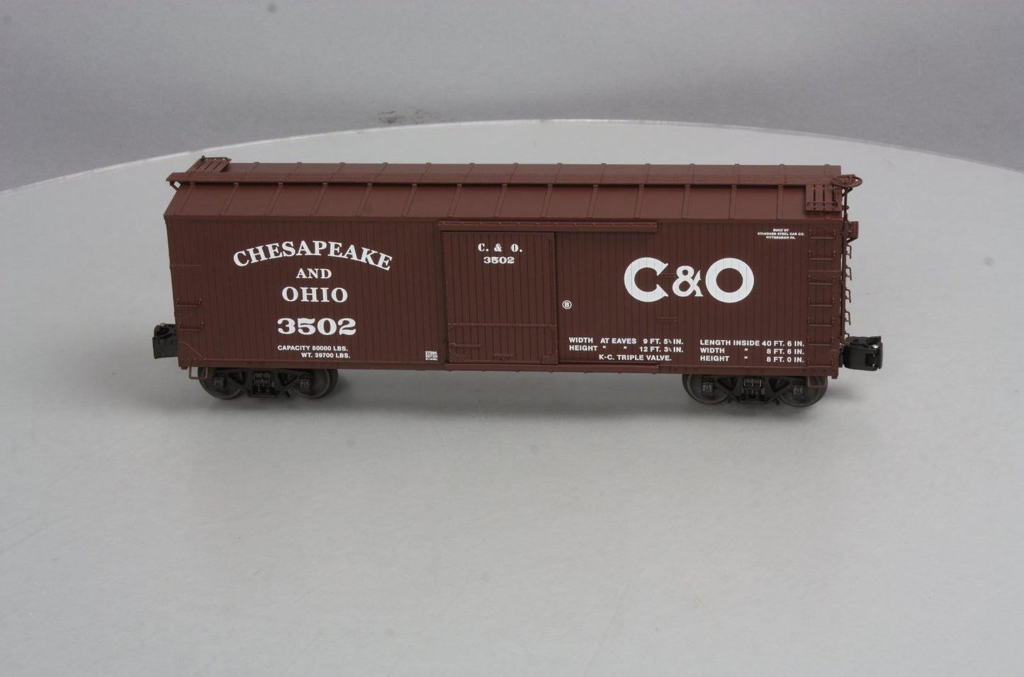 Lionel 6-27264 O Gauge Chesapeake & Ohio Double-Sheathed Boxcar #3502