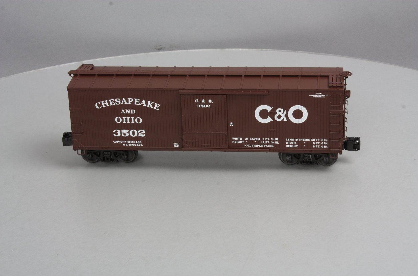 Lionel 6-27264 O Gauge Chesapeake & Ohio Double-Sheathed Boxcar #3502
