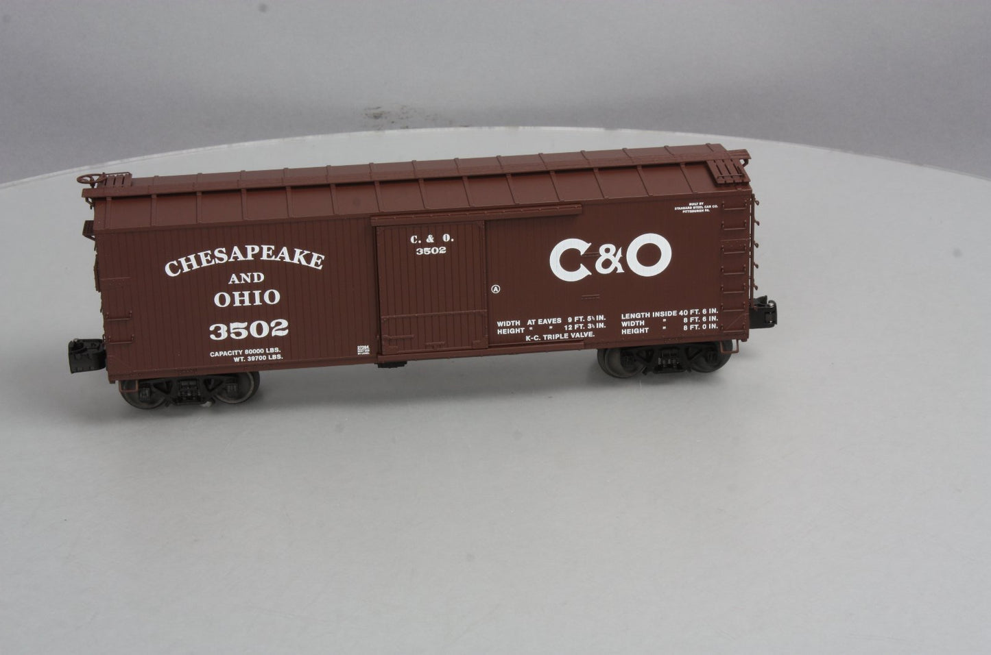 Lionel 6-27264 O Gauge Chesapeake & Ohio Double-Sheathed Boxcar #3502