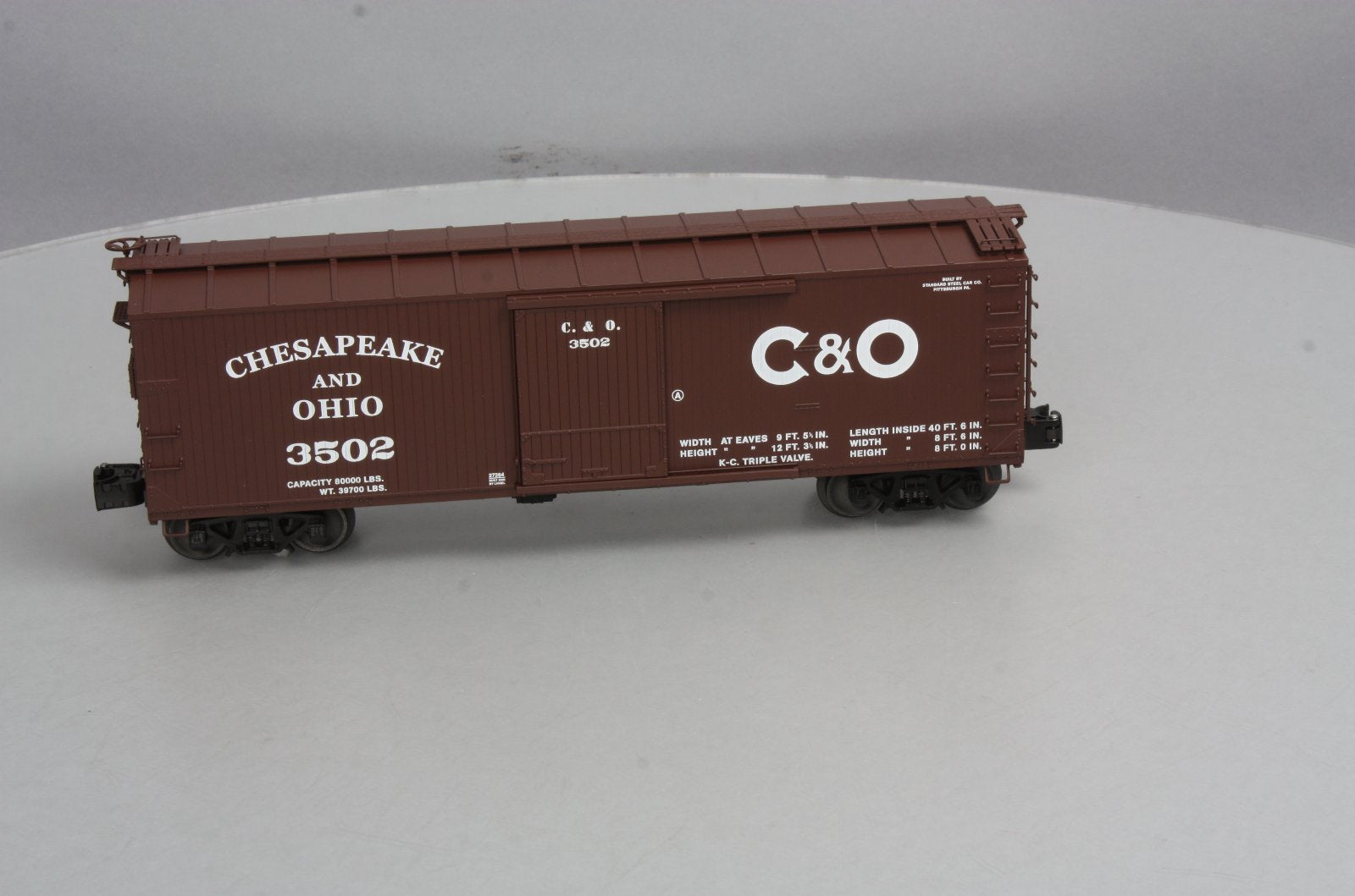 Lionel 6-27264 O Gauge Chesapeake & Ohio Double-Sheathed Boxcar #3502