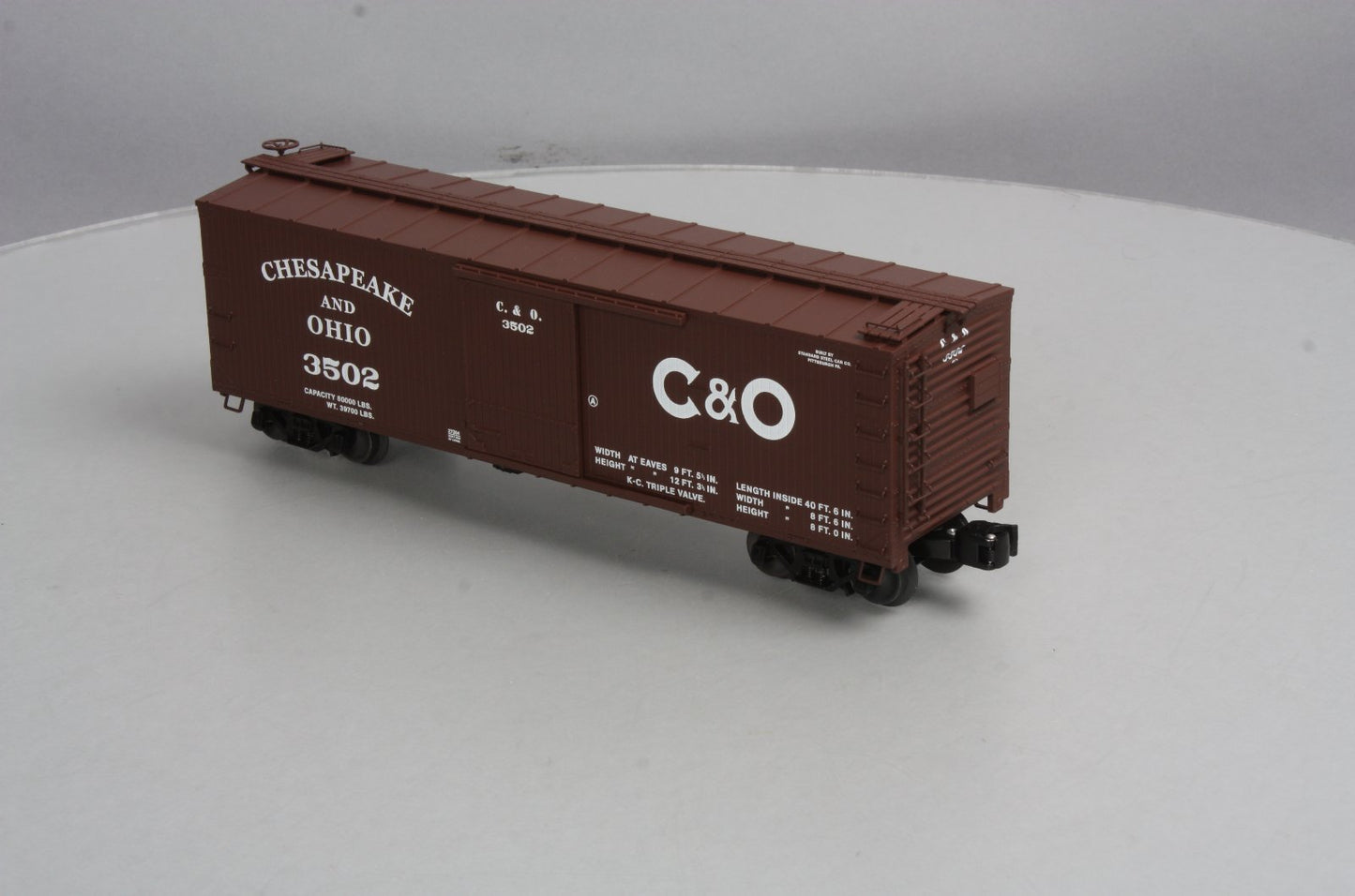 Lionel 6-27264 O Gauge Chesapeake & Ohio Double-Sheathed Boxcar #3502