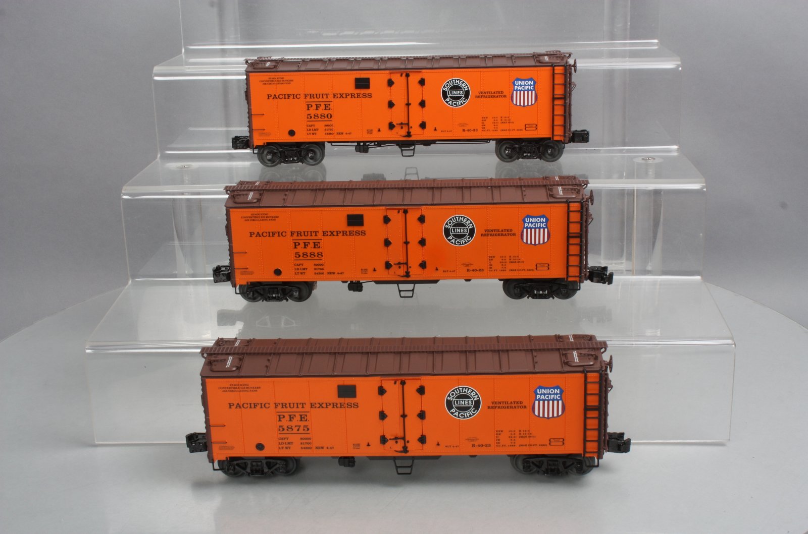 Lionel 6-81142 O VISIONLINE UPFE Steel Ice Reefer w/FreightSounds (Pack of 3)