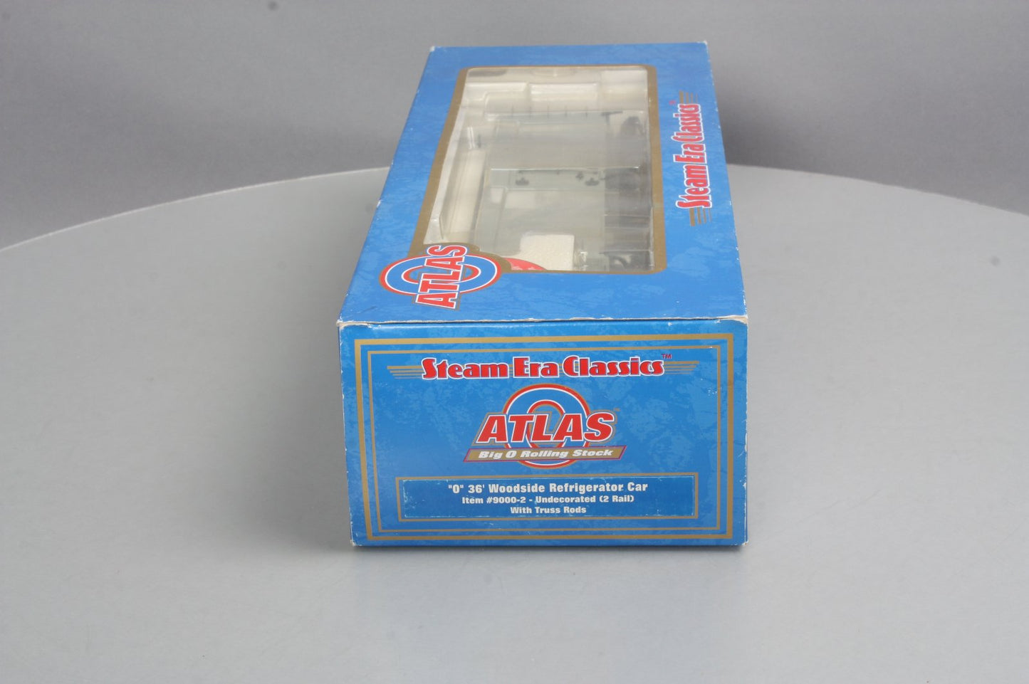 Atlas 90002 36' Undecorated 36' Woodside Reefer Car (2-Rail)