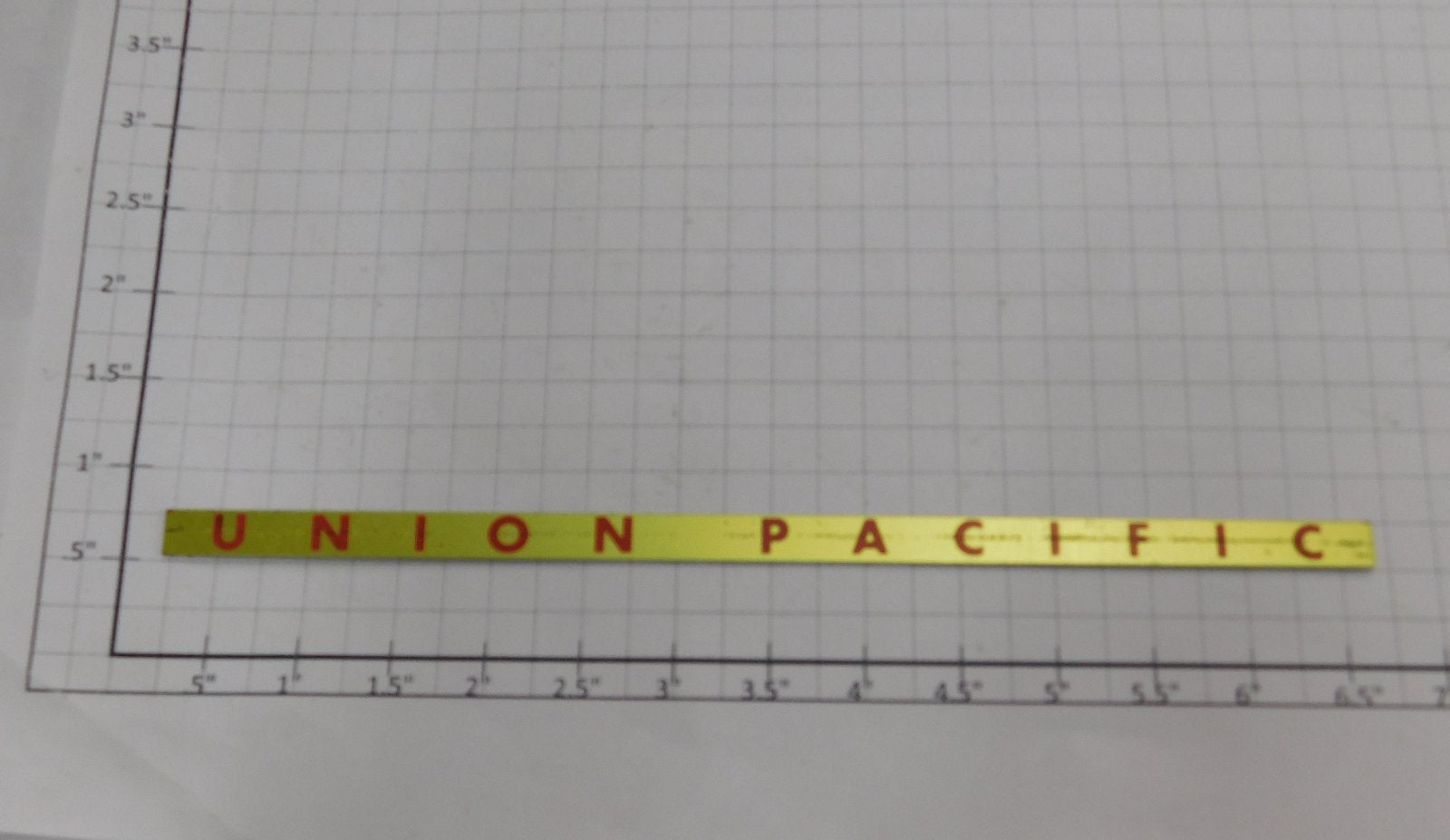 Williams UP-NP-G1 Union Pacific Gold Nameplate