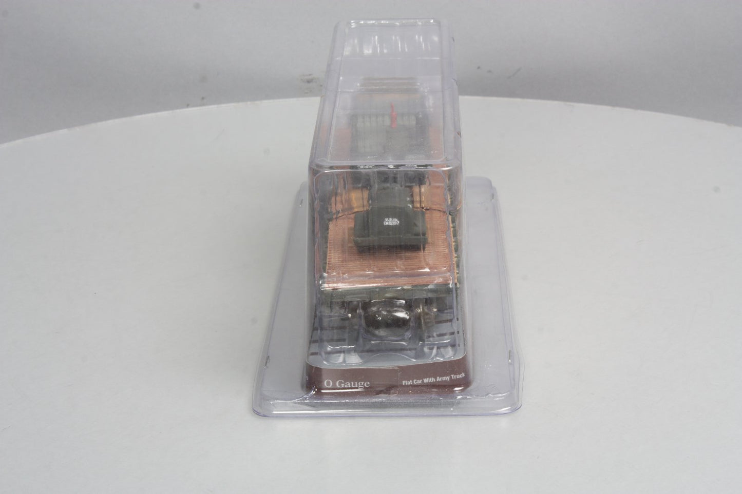 Menards 279-0864 O Gauge Military Long Flatcar w/Army Truck