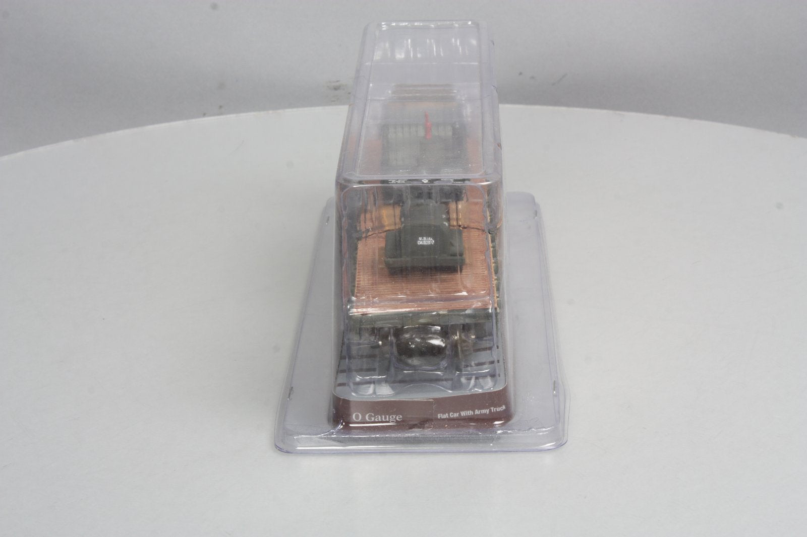 Menards 279-0864 O Gauge Military Long Flatcar w/Army Truck