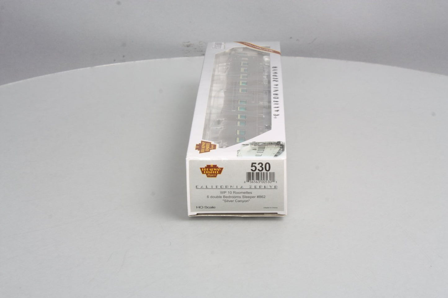 Broadway Limited 530 HO Scale Western Pacific "Silver Canyon" Sleeper Car #862
