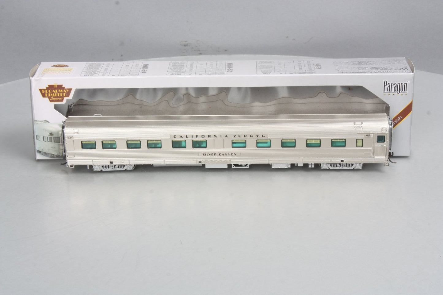 Broadway Limited 530 HO Scale Western Pacific "Silver Canyon" Sleeper Car #862