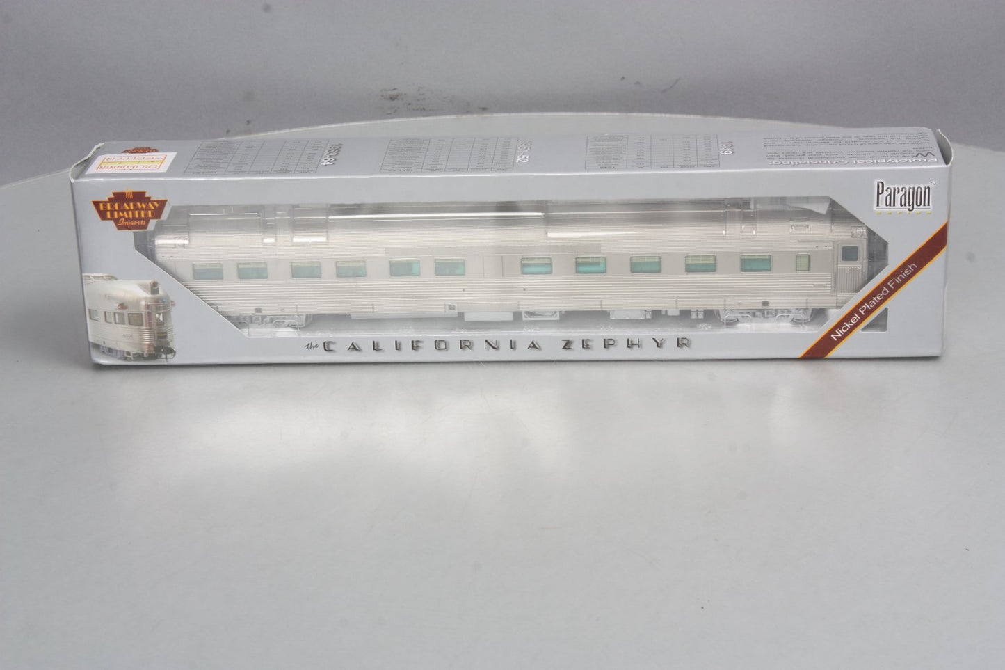 Broadway Limited 1026 HO Undecorated California Zephyr 10-6 Sleeper
