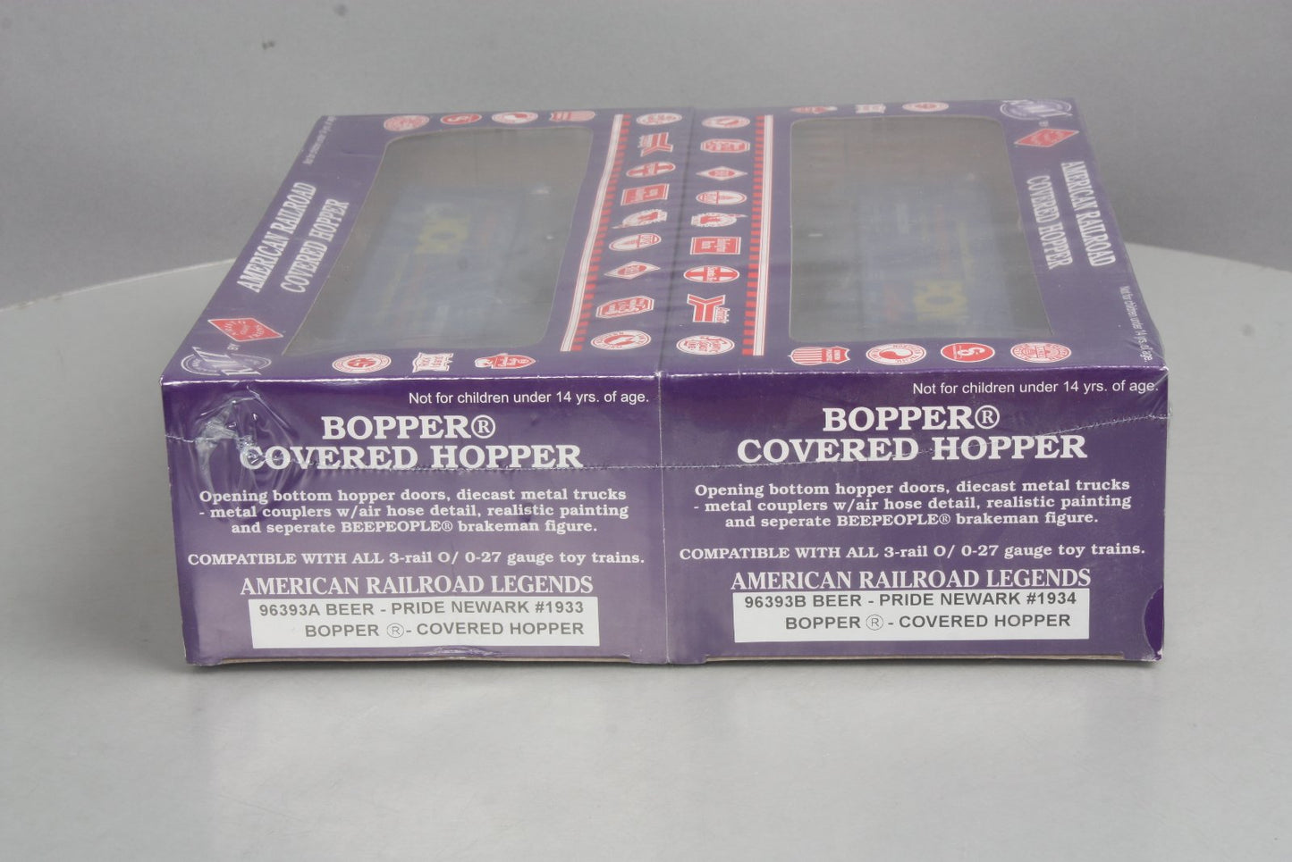 RMT 96393 O 2-Bay Cvd. Hopper Pride of Newark Beer/2pk