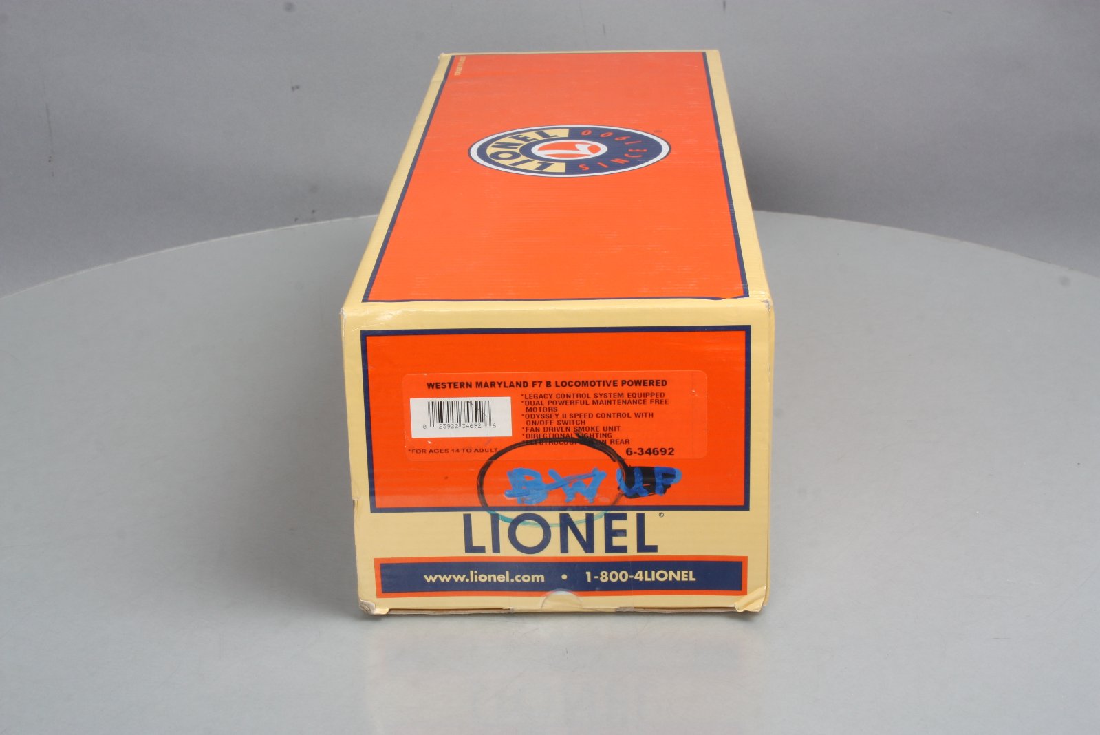 Lionel 6-34692 Western Maryland Legacy Scale F-7 Powered B-Unit Diesel Loco #410