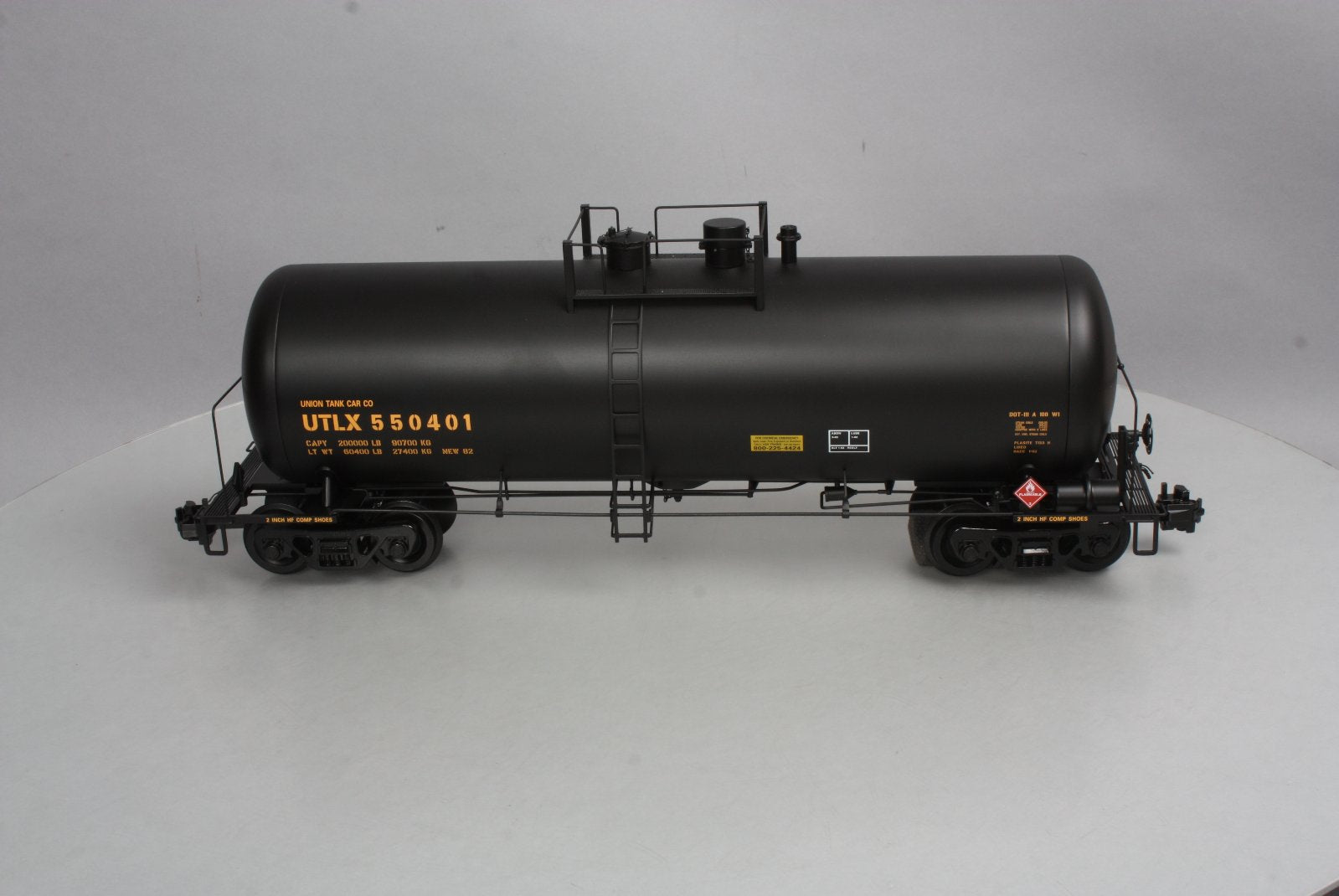 USA Trains 15252 G UTLX 42' Modern Tank Car #550401 - Metal Wheels
