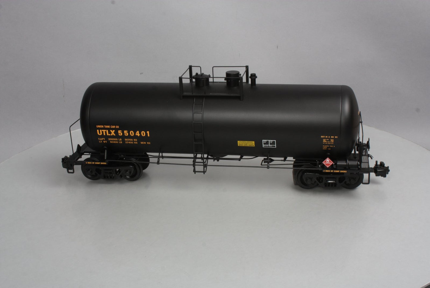 USA Trains 15252 G UTLX 42' Modern Tank Car #550401 - Metal Wheels