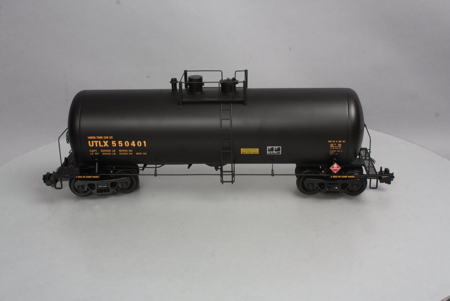 USA Trains 15252 G UTLX 42' Modern Tank Car #550401 - Metal Wheels