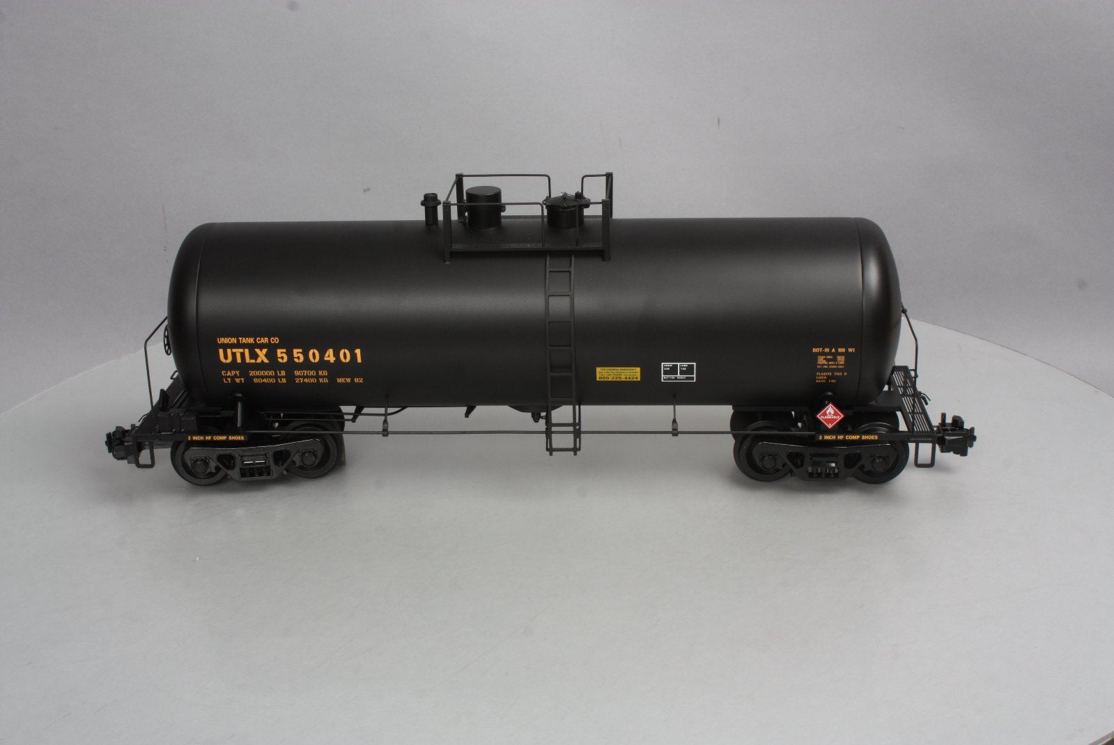 USA Trains 15252 G UTLX 42' Modern Tank Car #550401 - Metal Wheels