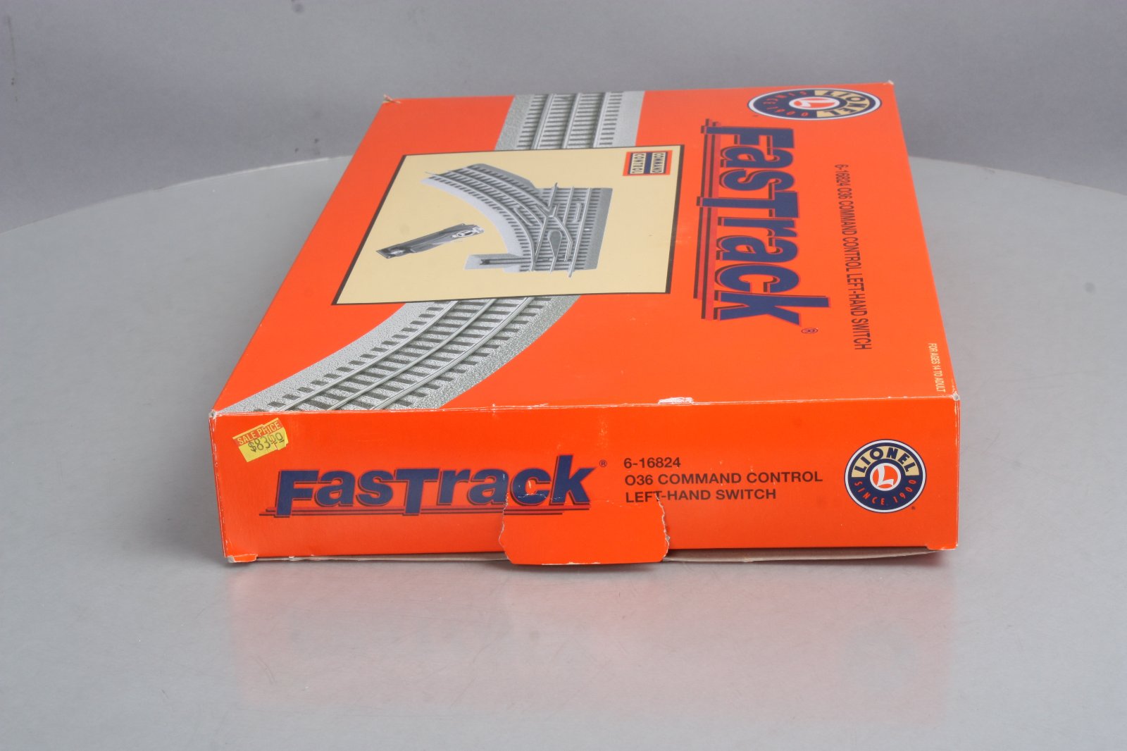 Lionel 6-16824 O36 FasTrack Command Control Left Hand Switch Turnout