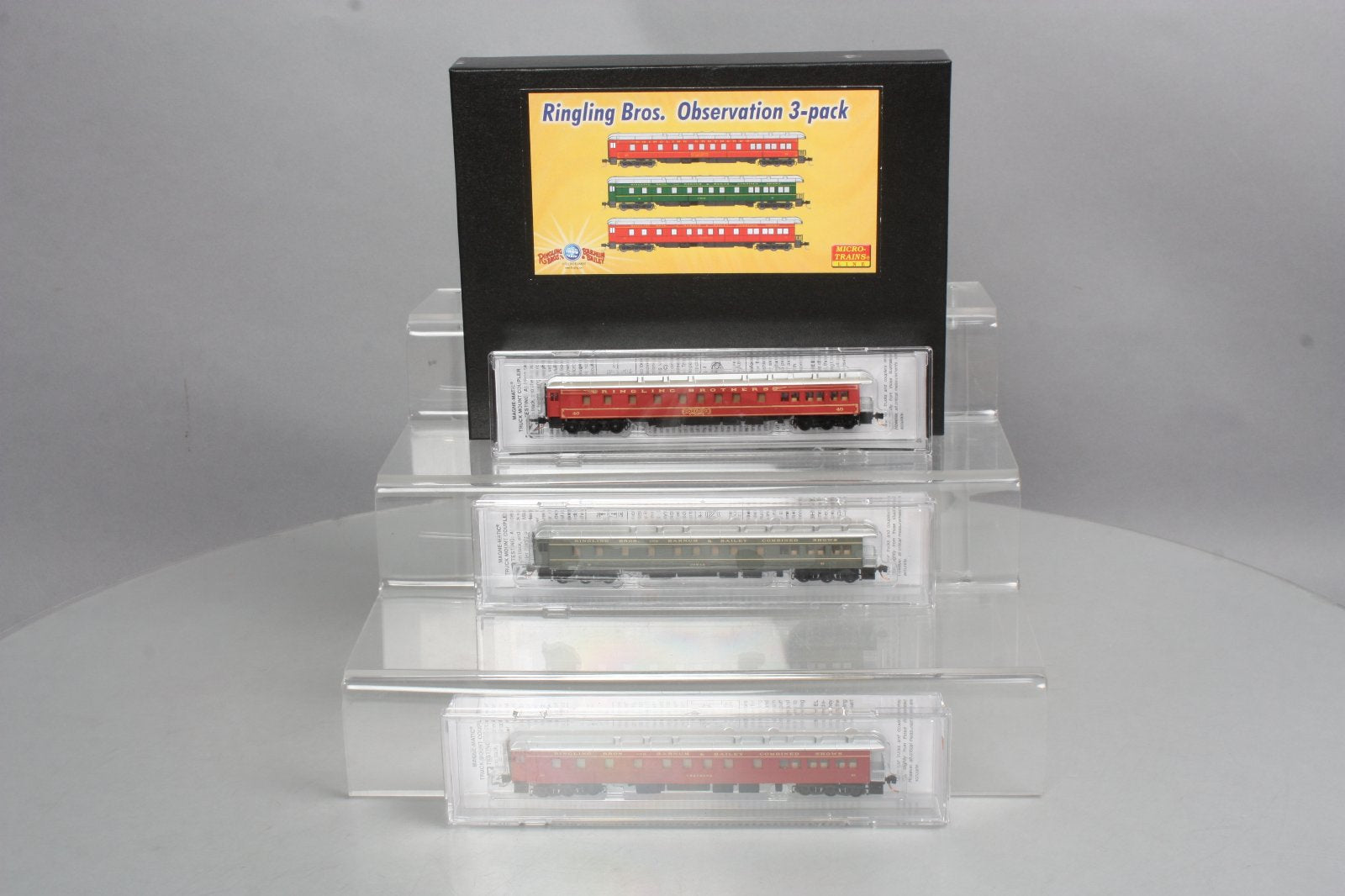 Micro-Trains 99301320 N Ring Bros Observation Passenger Car (Set of 3)