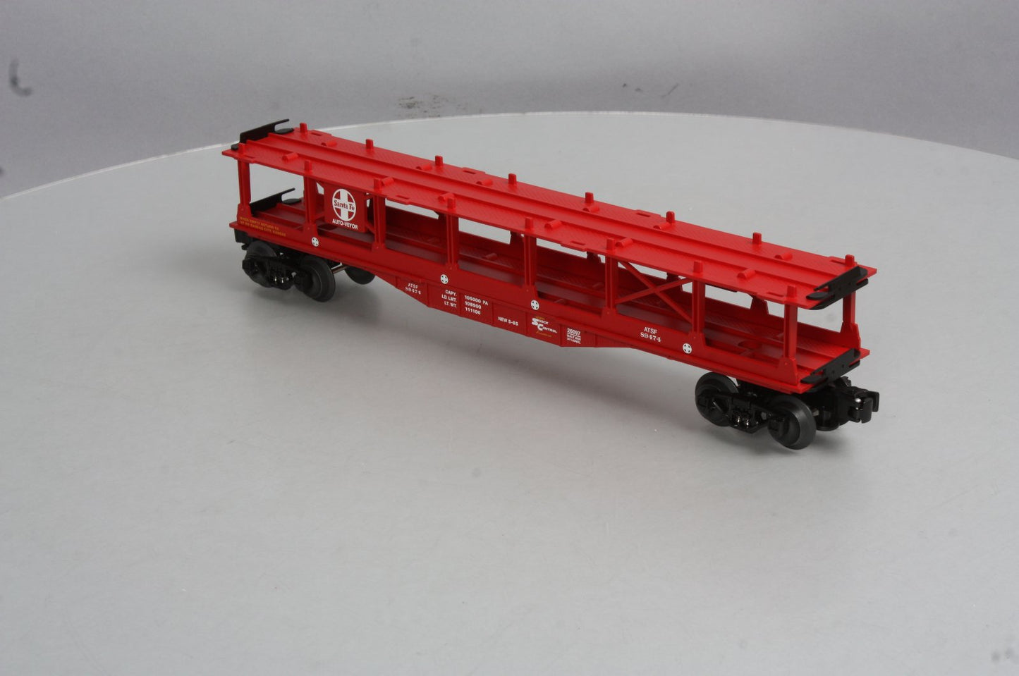 Lionel 6-26097 Red Santa Fe Auto Carrier #89474